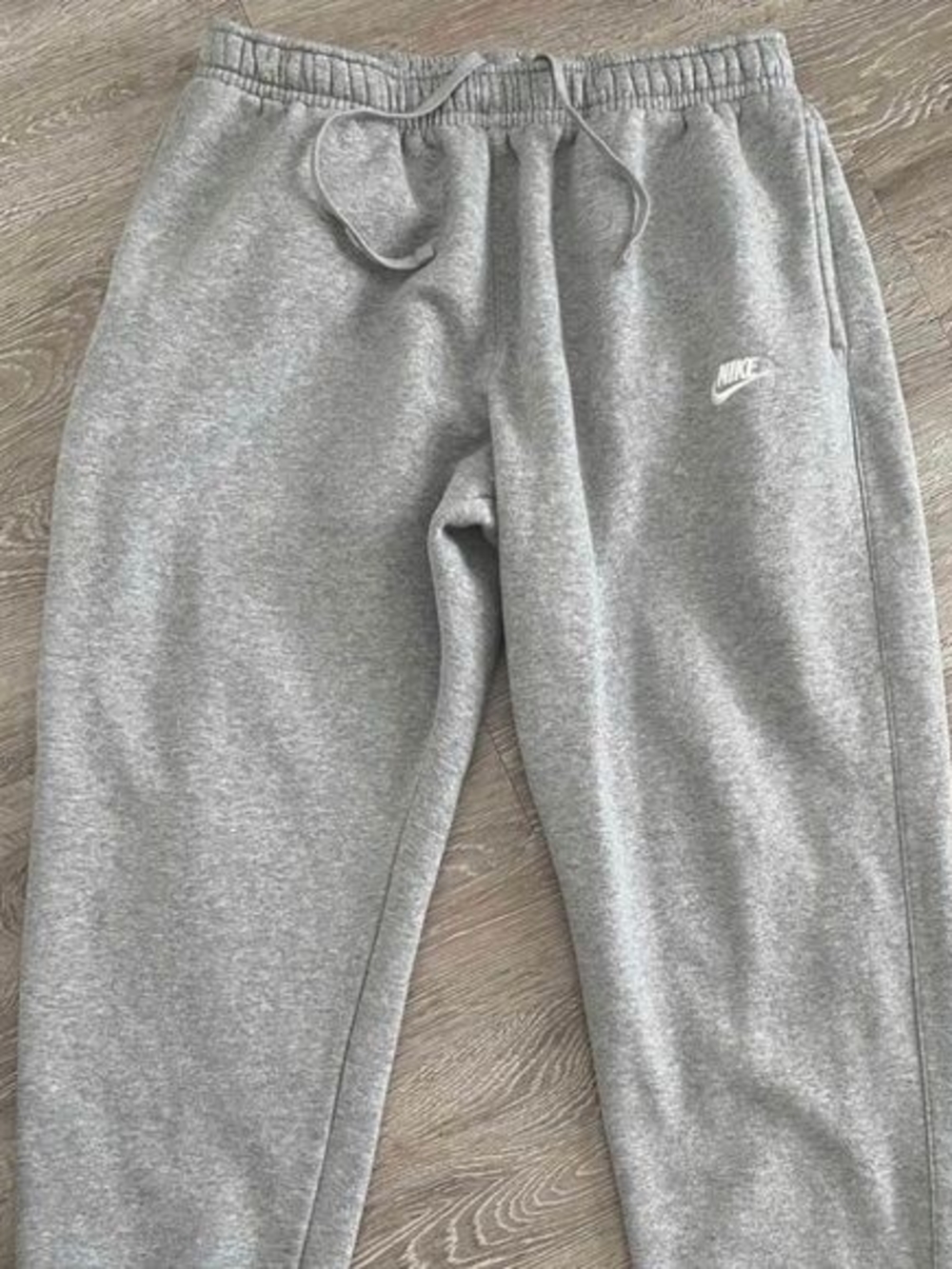Nike Kids' Grey Fleece Jogger Bottoms